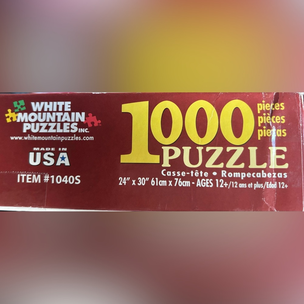 🧩Used 1000 pc White Mountain “Old Grist Mill” puzzle 🧩 - Picture 4 of 4